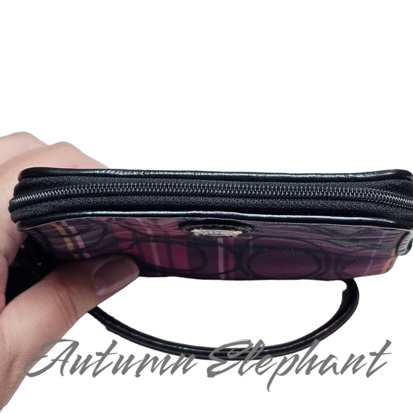 EUC Coach Tartan Large Wallet Purse - Picture 6 of 16